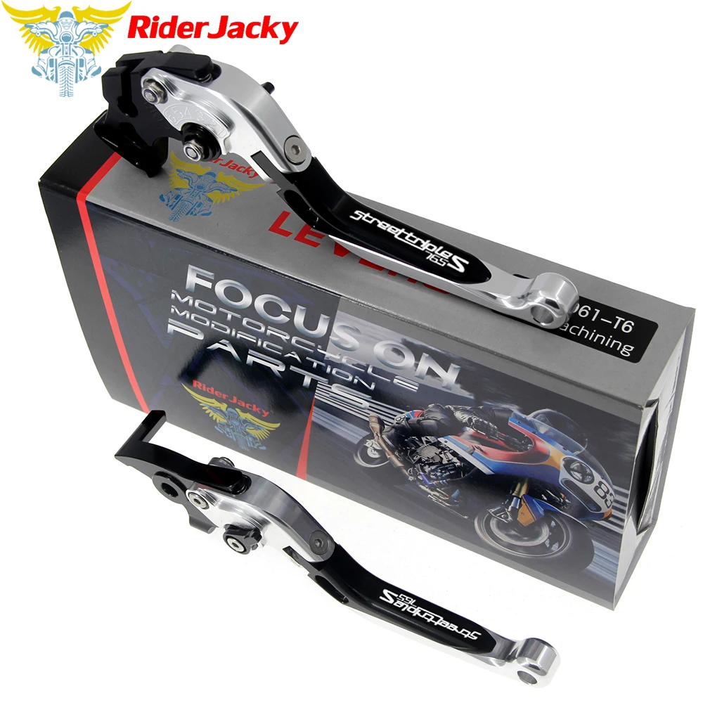 

Riderjacky For Triumph 765 Street Triple S (NOT RS version) 2017 2018 Motorcycle CNC Folding Extendable Brake Clutch Levers