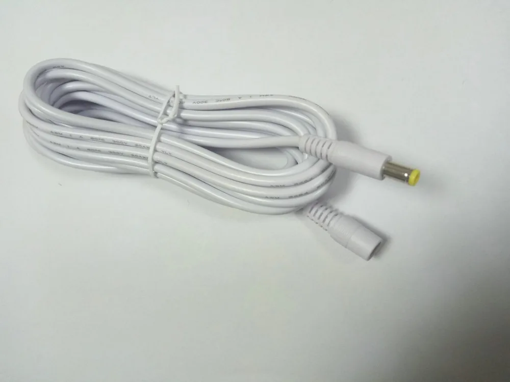10 шт. DC 5A 12 В 5,5X2,1 Женский до 5,5X2,1 мм Мужской адаптер питания 20AWG кабель