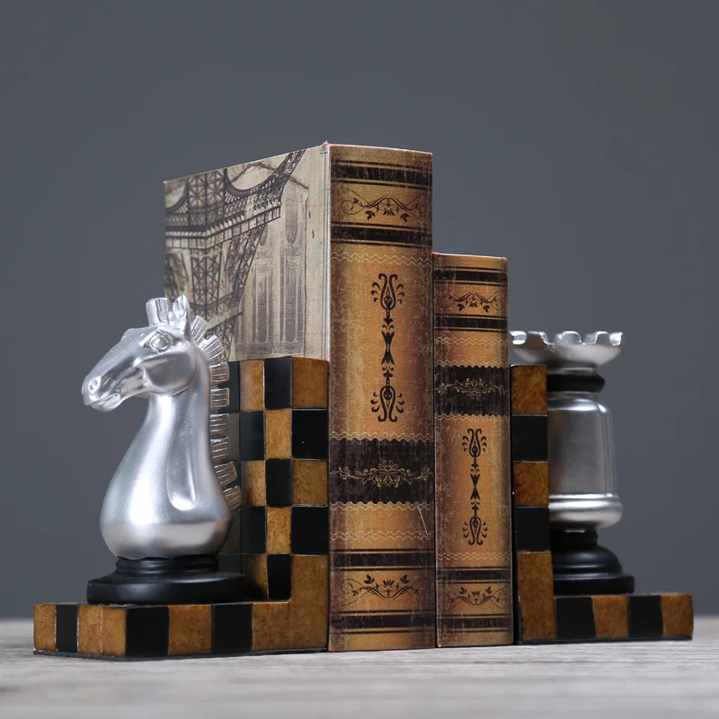 Mildahjoy JHP Brain Bookends, 6.5Inch Tall Brain Decorative Resin Book