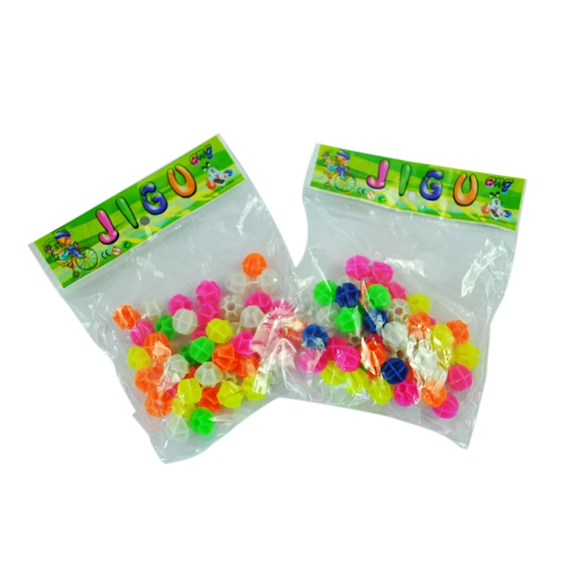ABUO-2 Bags Colorful Plastic Clip Spoke Bicycle Beads Décor