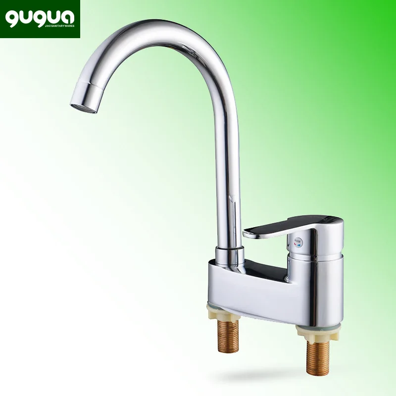 

Copper Bench Kitchen Faucet Bivalent Basin Faucet Hot And Cold High Base Washing Basin Big Bend han ban Kitchen Faucet