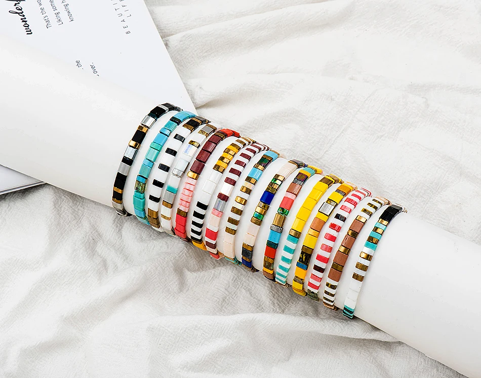 Дикие и свободные 16 цветов Boho Miyuki бусины браслеты для женщин летние пляжные Ювелирные изделия дружба Pulseira Mujer ручной работы