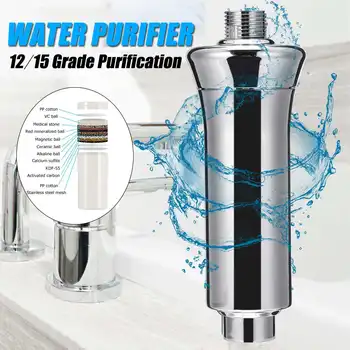 

15 Bathroom Shower Filter Bathing Water Filter Purifier Water Treatment Health Softener Chlorine Removal Water Purifier