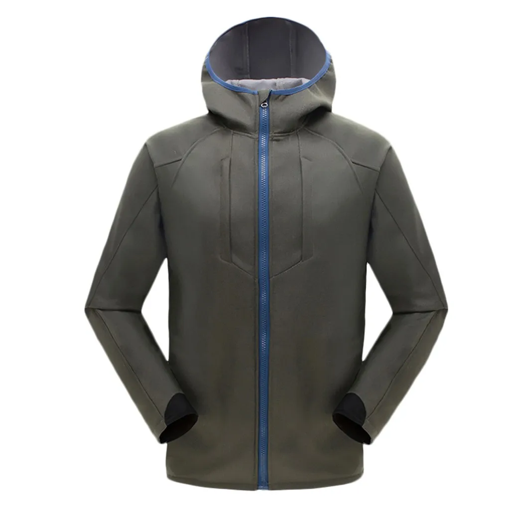 Winter Parka Men Windbreak Plus Velvet Thick Warm Windproof Coats Male JAYCOSIN Hooded Anorak Jackets Men's Outwear Overcoat 9