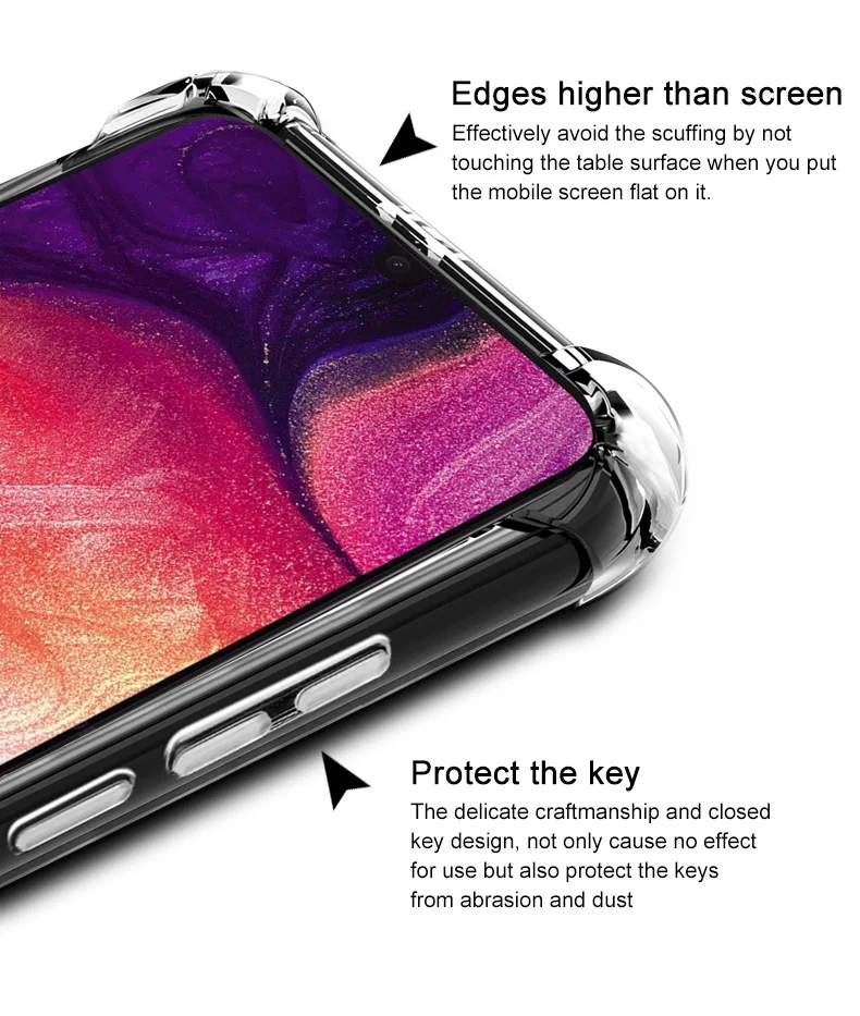 Enhanced Shockproof Silicone TPU Phone Case