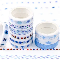 Lot de 10 bandes de papier créatives, autocollant séries, pour Album manuel, papeterie cadeau pour enfants, fournitures scolaires et de bureau 