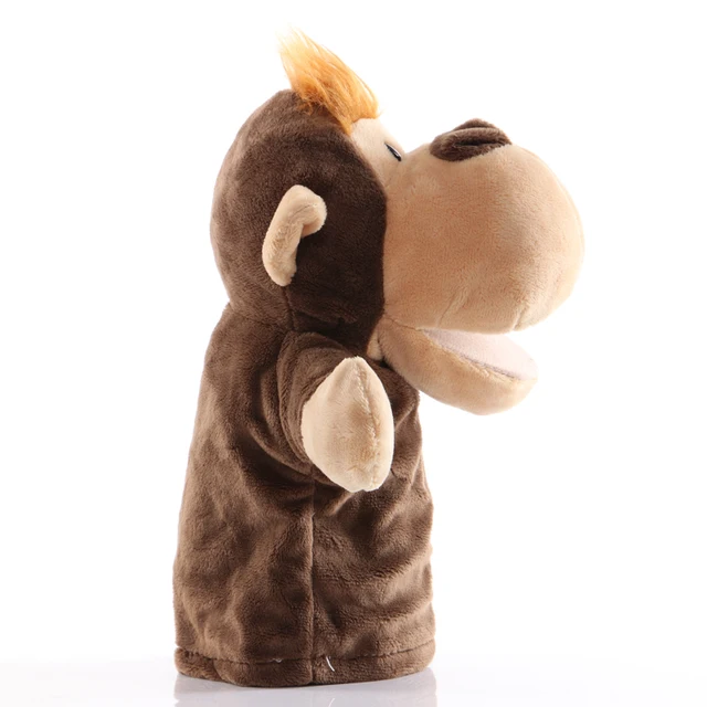 1pcs 25cm Hand Puppet Monkey Animal Plush Toys Baby Educational Hand Puppets Story Pretend Playing Dolls for Kids Children Gifts 3