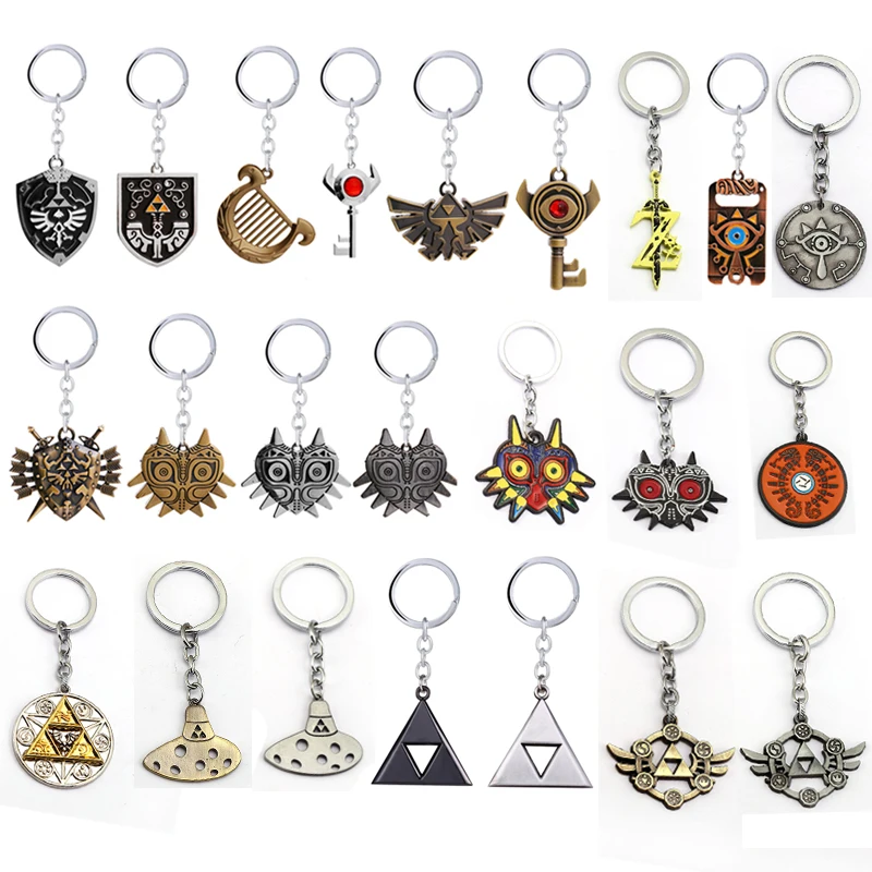 The Legend of Zelda Link Shield Alloy Key Chains Keychain Keyfob Keyring Gifts 