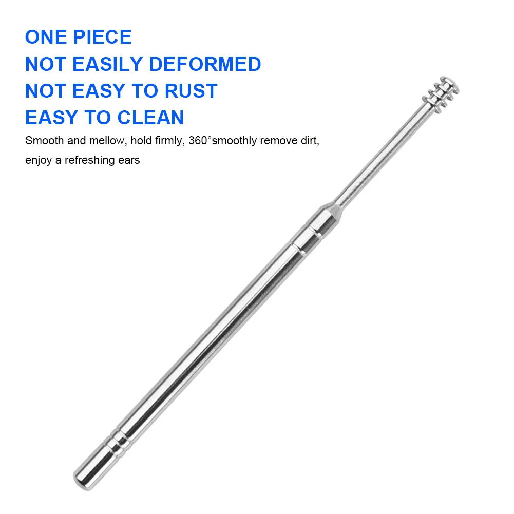 6PCS Ear Cleaner Wax Removal Tool Earpick Sticks Earwax Remover Curette Ear Pick Cleaning Ear Cleanser Spoon Health Care Earpick