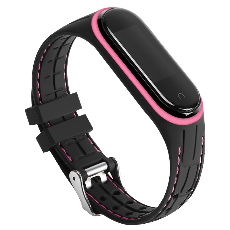 Для mi Band 4 3 ремешок силиконовый ремешок для Xiaomi mi Band 3 4 браслет mi band 3 4 NFC аксессуары Smart mi Band 4 Correa - Цвет ремешка: 7941