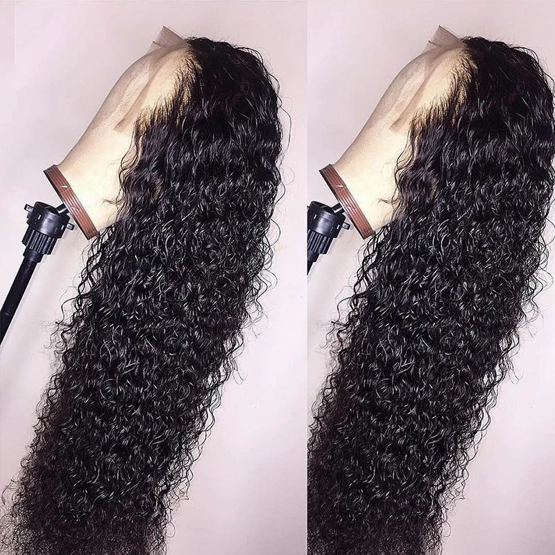 Brazilian Hair In China Curly Full Lace Human Hair Wig  Deep Wave Short Bob Glueless Lace Wig 