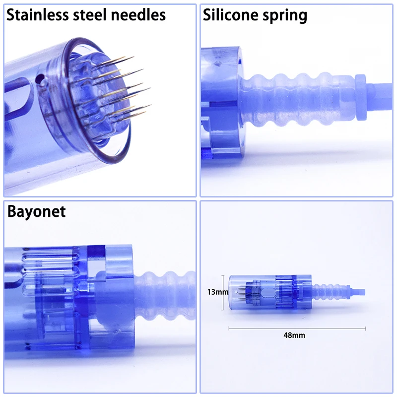 100 шт Электрический Dr. Pen 9/12/24/36/42/nano иглы байонет Ultima A6 картридж для авто микроиглы ручка иглы татуировки наконечники