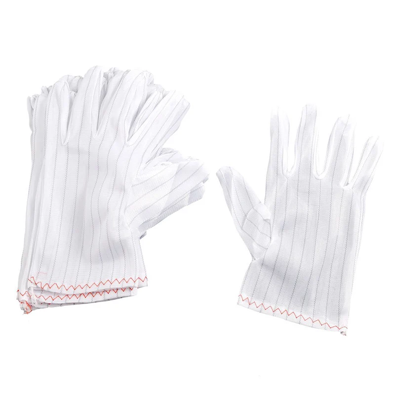 

Work gloves, elastic, antistatic, white, 10 pairs