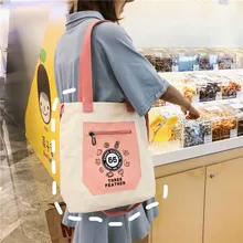 Стиль корейский стиль холщовая набивная сумка на одно плечо