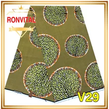 Ткань RONVITAL, восковая Ткань, хлопок, сделай сам, материал Анкара, Ткань 6 ярдов/шт,, Женская ткань