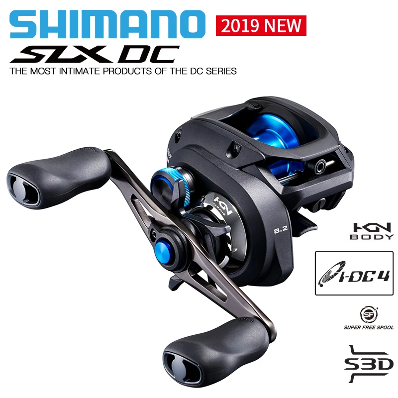 SHIMANO SLX DC Baitcast Fishing Reels150/151/150HG/151HG/150XG/151XG 4 + 1BB Передаточное отношение 6 3: 1/7. 2:1/8 2: 1