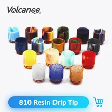 Volcanee 810 Смола капельный наконечник эпоксидная смола 12,5 мм диаметр для RDA распылитель широкий диаметр мундштук аксессуары для электронных сигарет