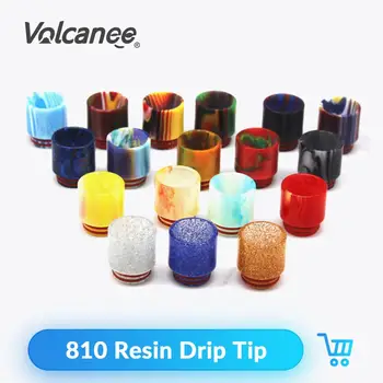 

Volcanee 810 Resin Drip Tip Epoxy Resin 12.5mm Diameter For RDA Atomizer Wide Bore Mouthpiece E-Cigarette Accessories