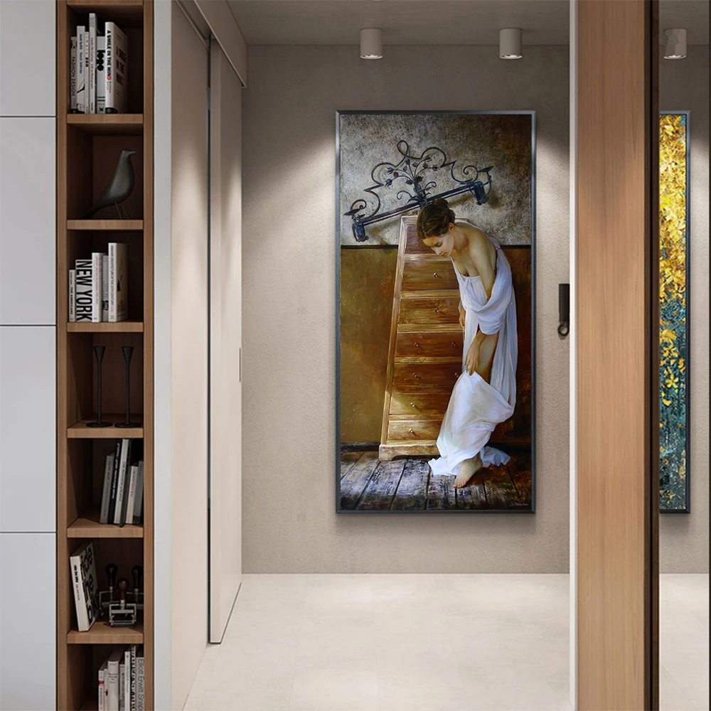 Citon Canvas Art Oil painting Sergey Marshennikov《The eternal lamp》Artwork Poster Picture Modern Wall decor Home Decoration | Дом и сад