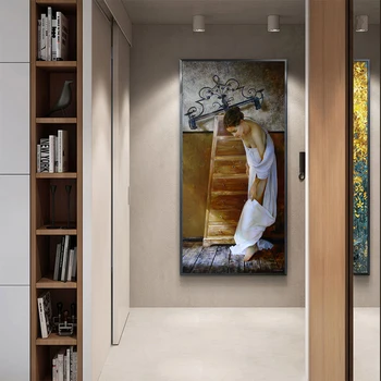 

Citon Canvas Art Oil painting Sergey Marshennikov《The eternal lamp》Artwork Poster Picture Modern Wall decor Home Decoration