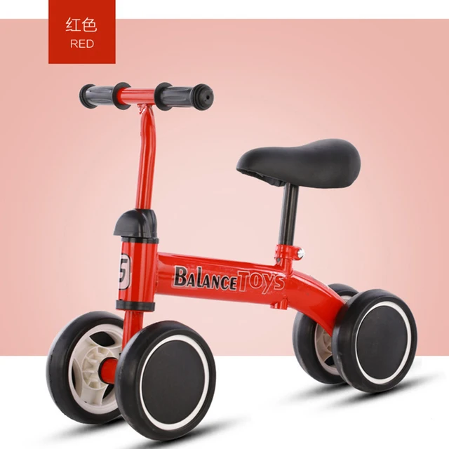 Baby Balance Bike No Pedals Tricycle Riding Toys Baby Learning Walker Kids Bicycle Balance Scooter No Handbrake 3