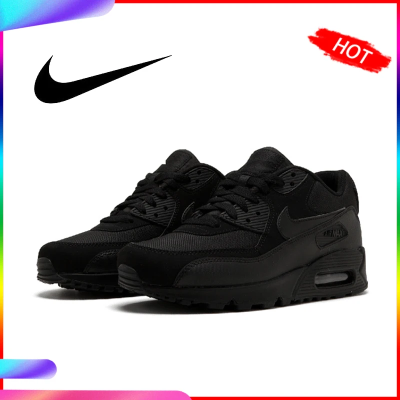 Pаспродажа Оригинальные подлинные мужские кроссовки для бега NIKE AIR MAX 90, классическая спортивная обувь, удобная дышащая обувь 537384 090