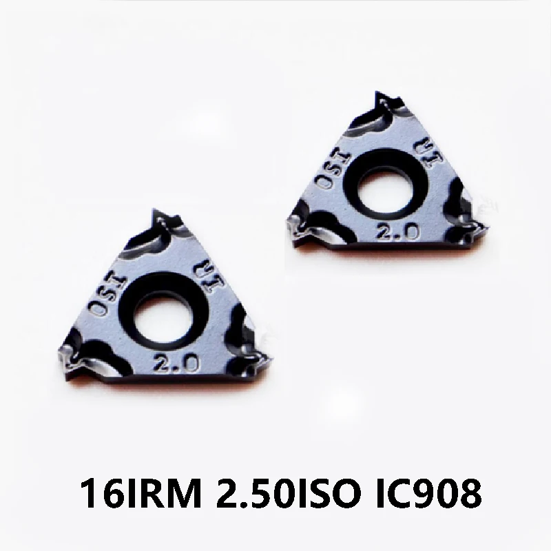 ISCAR 16IR 2,50 ISO 16IRM 2.50ISO IC908 10 шт. резьбонарезные вставки токарные инструменты режущие твердосплавные вставки