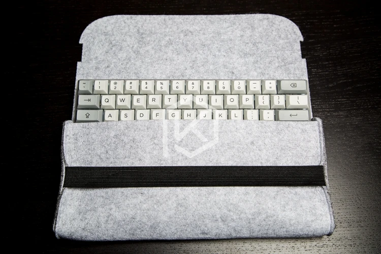 Mala de Feltro Macia do Teclado para Planck Preonic Gh60 Xd64 Tada68 87 104 Va68 K65 K70 K95 3000 3494 - Imagem 5