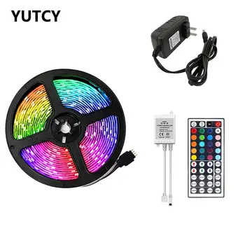

YUTCY 44 Keys Wireless IR RGB LED Lights Strip Remote Controller Box Replacement 4pin