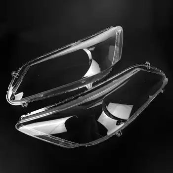 

1Pair Car Front Headlight Headlamp Lens Cover Shell Trim For Honda For Accord 9TH 2013 2014 2015 2016 Car Headlight Lens Cover