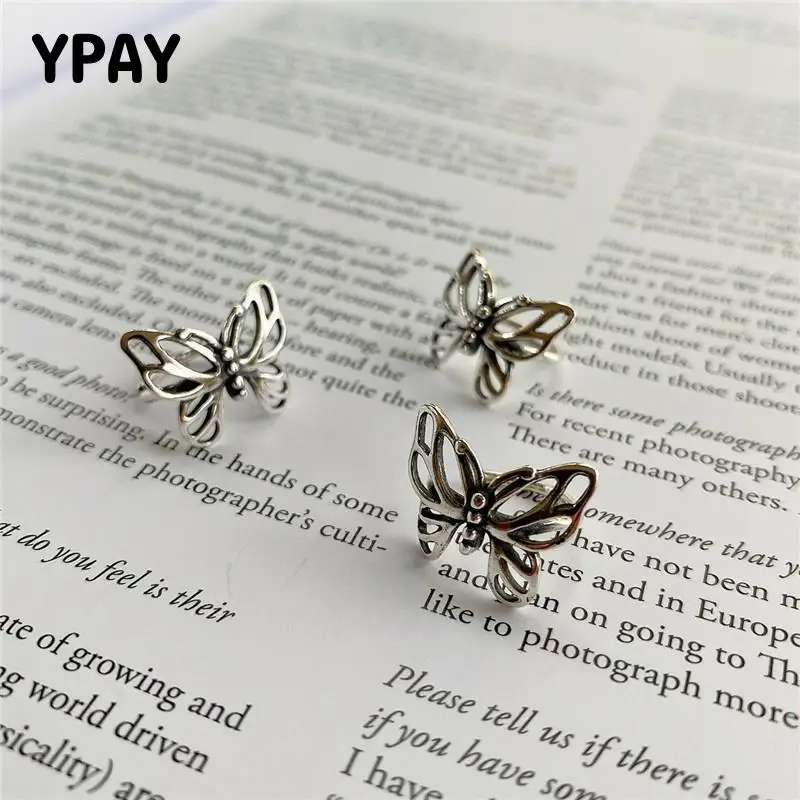YPAY 1 шт. 100% Подлинная Серебряная Ушная манжета 925 пробы для женщин Корея Япония INS
