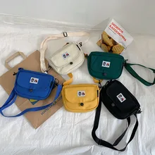 Сумки-холсты Для женщин Стиль Мода в Корейском стиле-Стиль универсальная сумка на плечо, для студентов сумка с принтом сумка маленькая