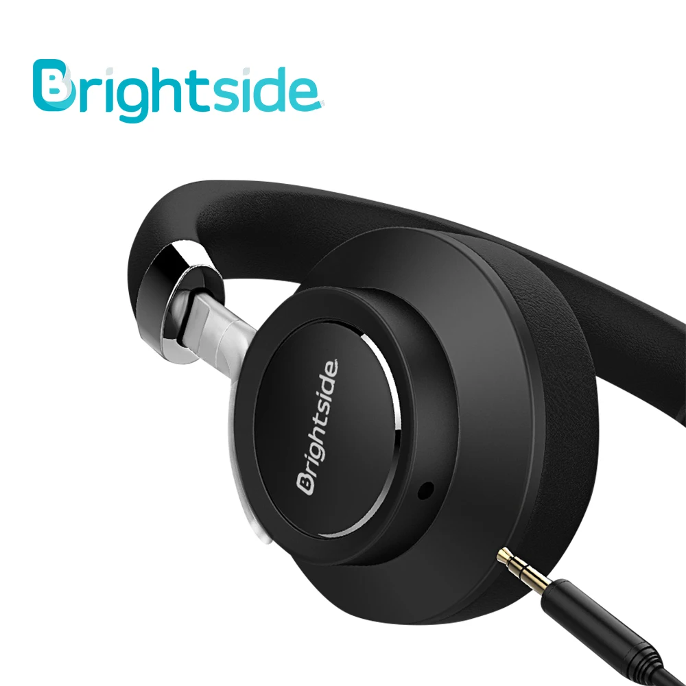 Brightside Bluetooth беспроводные наушники, гарнитура, Складные стерео наушники, наушники с микрофоном, TF карта для Ipad мобильного телефона - Цвет: black