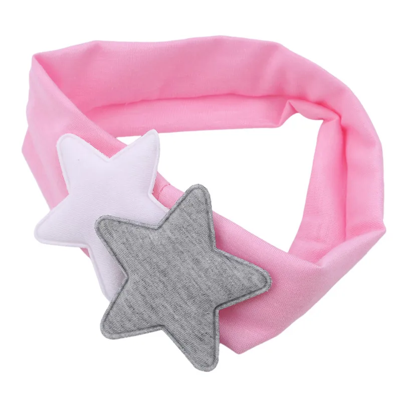 New Fashion Korean Cute Baby Headband Cute Double Five-pointed Star Headdress Baby Girl Hair Accessories Diadema Bebe