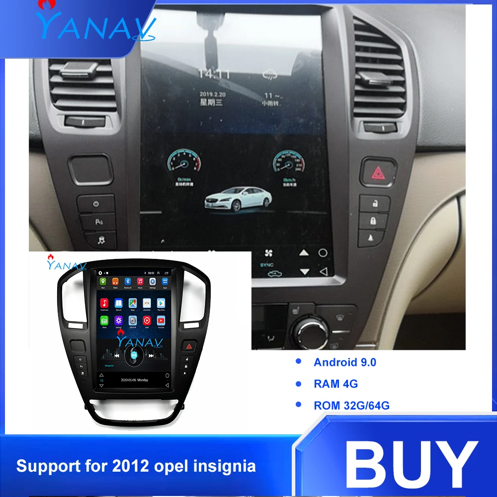6-ядерный автомобильный стерео gps-навигатор встроенный DSP CARPLAY для opel insignia 2012 tesla
