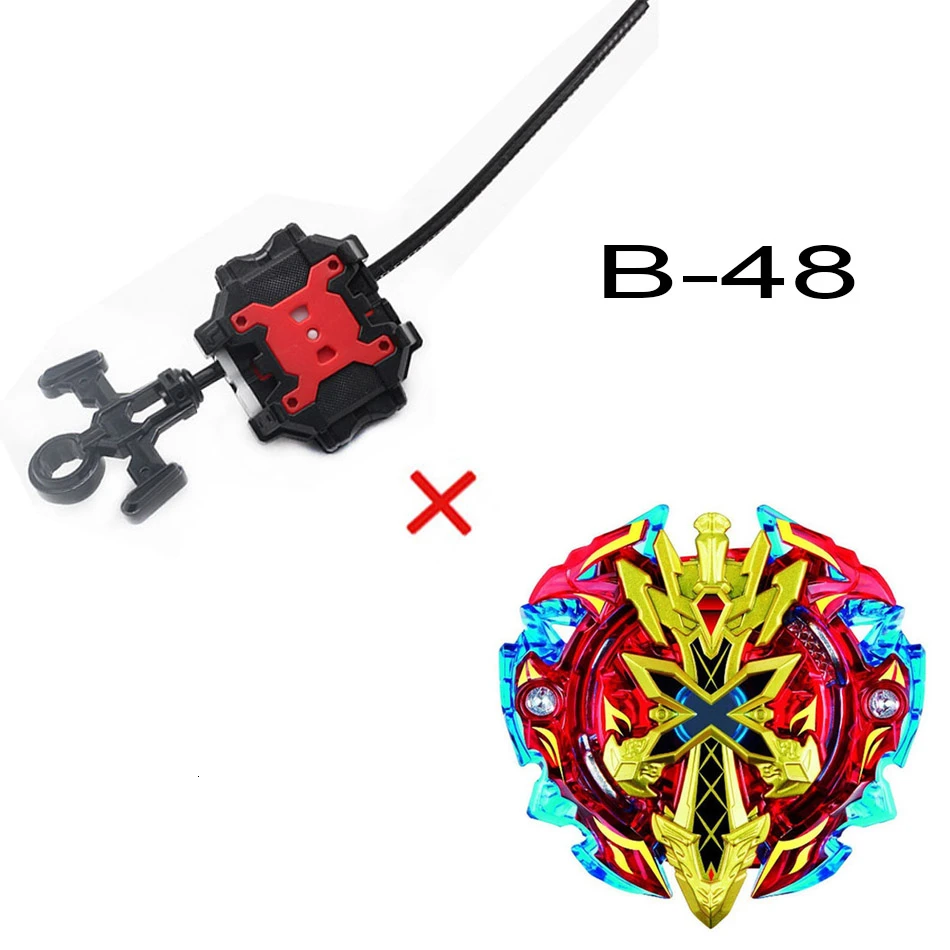 Beyblade Burst с Beyblade Launcher Bayblade Toupie Металл Бог волчок Bey Blade игрушка рождественские подарки для детей - Цвет: B-48