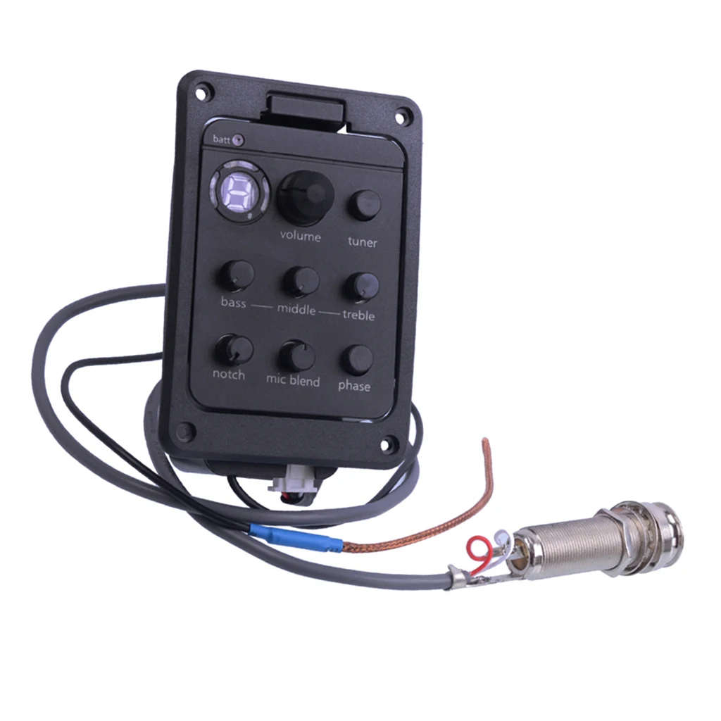 301 4 Band Guitar EQ Equalizer Pickup  Blend Preamp Pickup Tuner