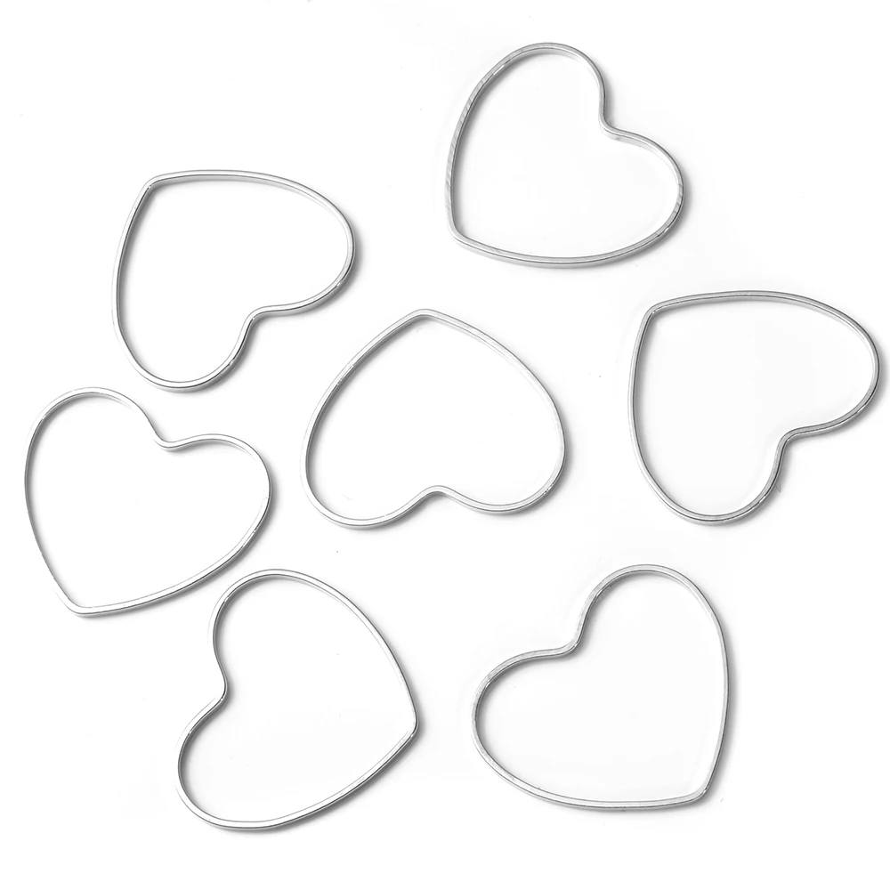20 Teile/los Edelstahl Ohrringe Ringe Gold Silber Überzogene Liebe Stern Ohr Draht Hoops Anhänger für DIY Schmuck Machen – Detail 8