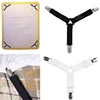 4Pcs/Set Bed Sheet Clip Grippers Suspender Cord Hook Loop Clasps Adjustable Elastic Mattress Cover Adjustable Bed Sheet Clips 4