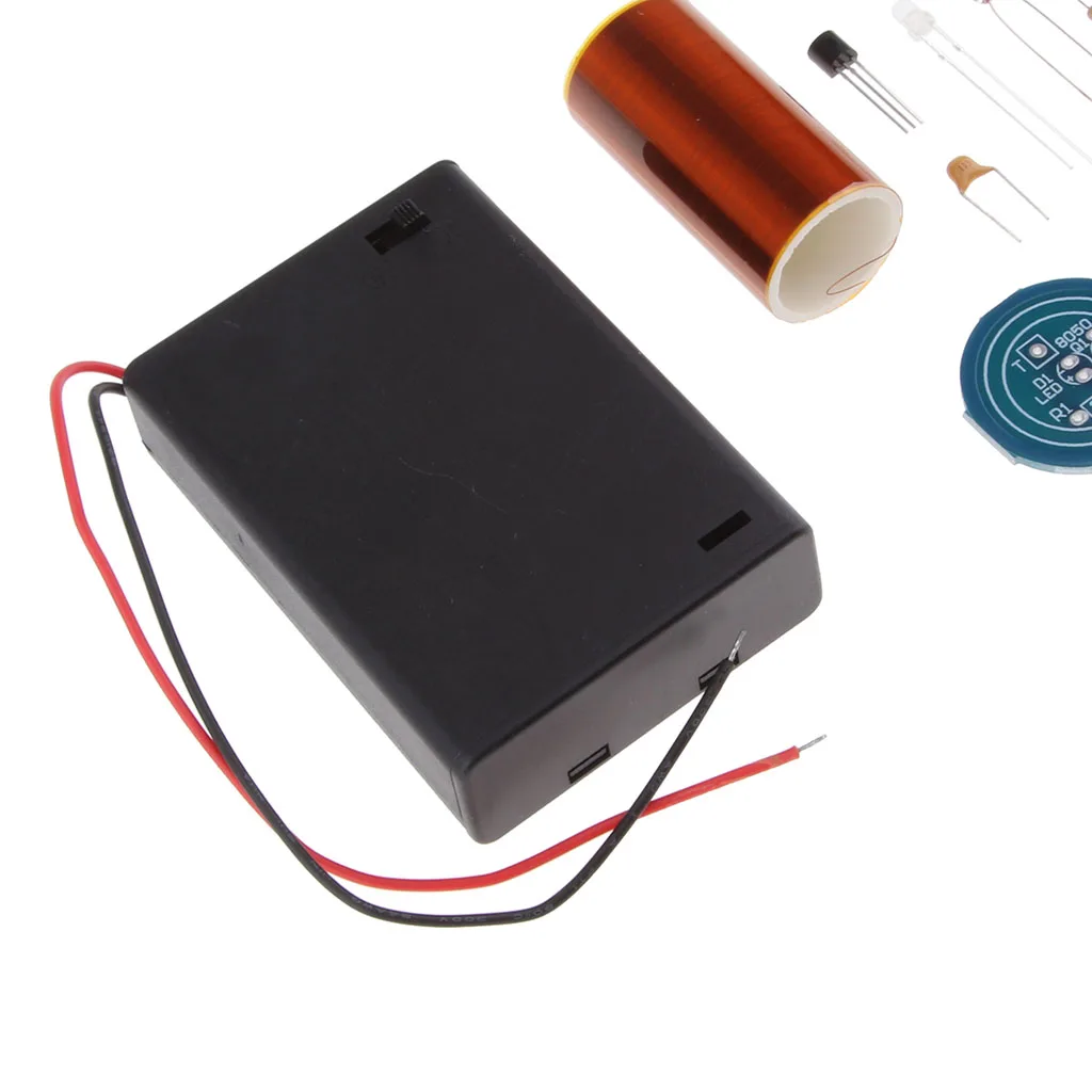 Assembled Mini Tesla Coil Kit Wireless Transmission Experiment Model for Beginner Student Experiments Curriculum Design