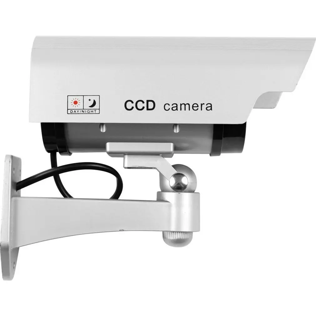 Солнечная мощность Светодиодный CCTV камера поддельные камеры безопасности Открытый манекен наблюдения