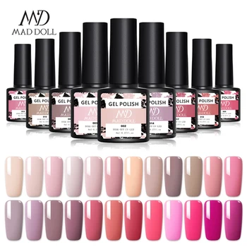 

Winter Series 8ml UV LED Gel Nail Polish Pink Color Hybrid Semi-Permanent Gel Polish Base Coat Gel Varnishes Nail Art