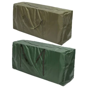 

Outdoor Cushion Storage Cover with Handle Zipper Lightweight Waterproof Rectanglar Furniture Organizer for Garden Xmas Tree