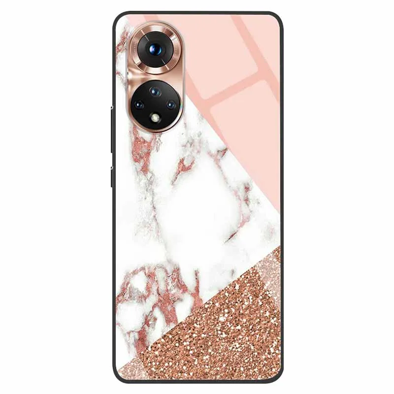 Luxury Tempered Glass Phone Case with Fashion Bumper