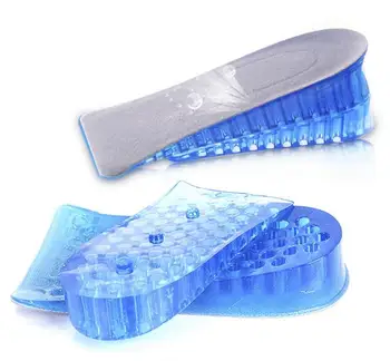 

200pair/lot Hot New Comfy Unisex Women Men Silicone Gel Lift Height Increase Shoe Insoles Heel Insert Pad SN490