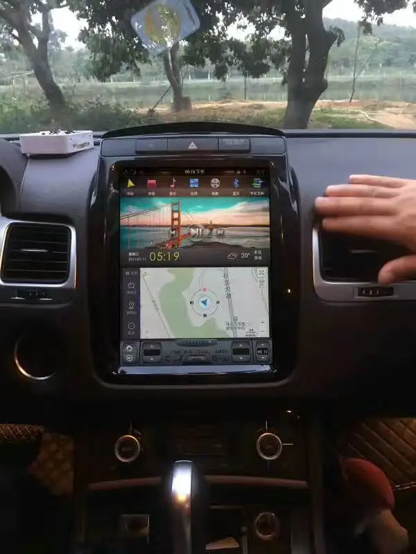 10 4 ''вертикальный экран Tesla Style Android 9 0 автомобильный DVD GPS для Volkswagen touare g 2010 2011 2012