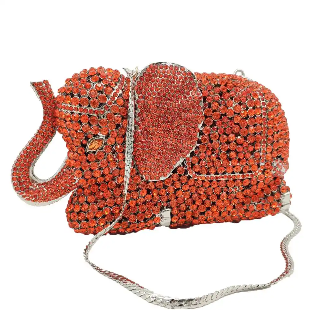 orange clutch bags for weddings