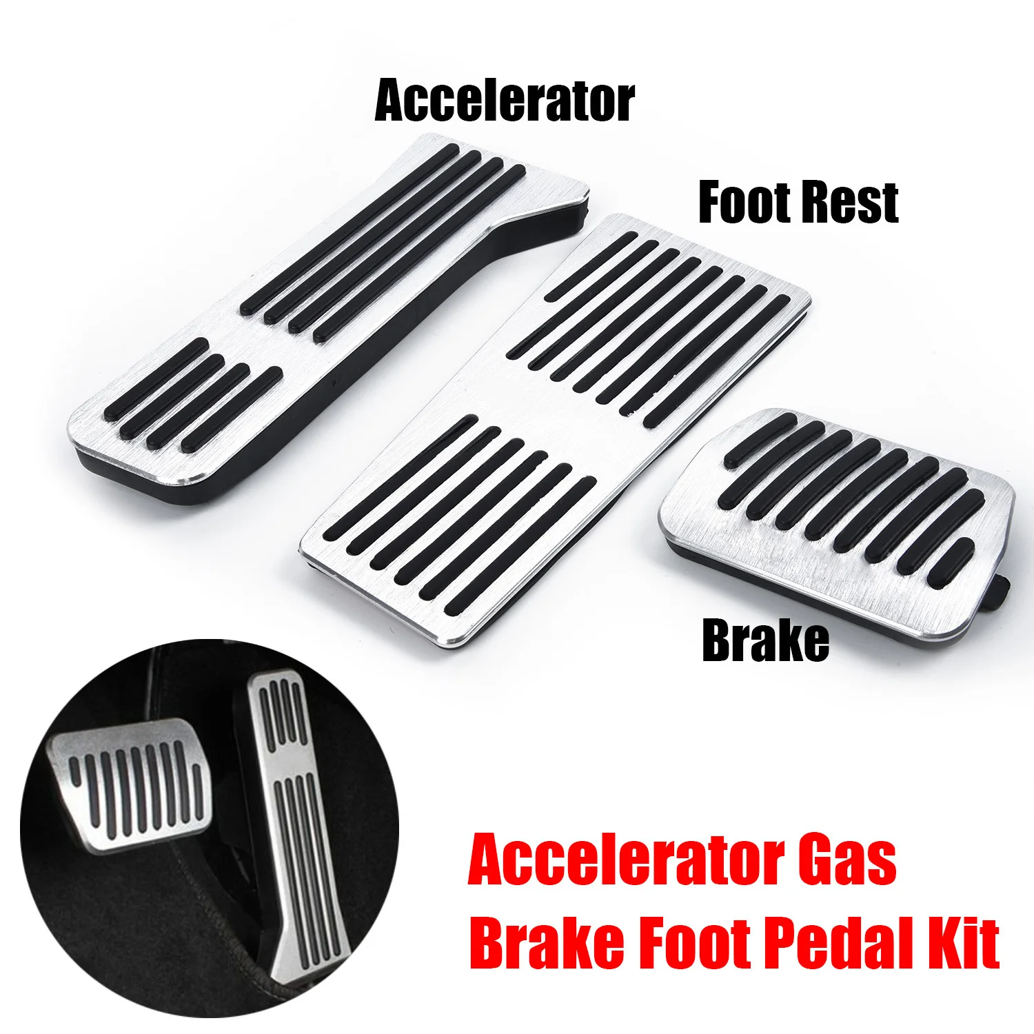 Per 2 3 6 CX-3 CX-5 CX-9 No Drill Accelerator Freno Pedali Del Gas Pad Cover Accessori