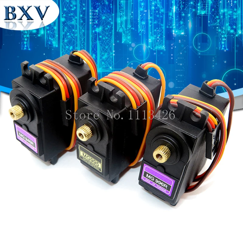 Сервоприводы Digital MG995 MG996R MG996 MG946 MG946R сервопривод металлическая Шестерня для Futaba JR