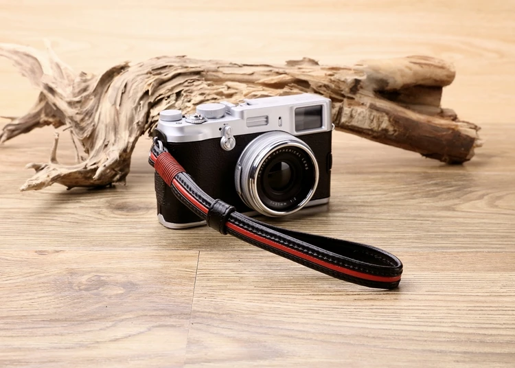 Red Black Sony Camera Wrist Strap (5)